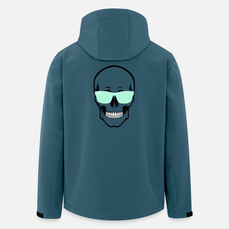 Farbverstellbare Sonnenbrille Smile Skull - Recycelte Männer Softshell-Jacke von Stanley/Stella - Dunkles Petrol