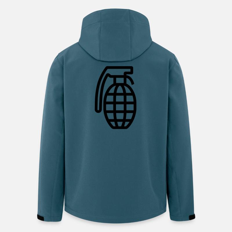 Grenada - Recycelte Männer Softshell-Jacke von Stanley/Stella - Dunkles Petrol