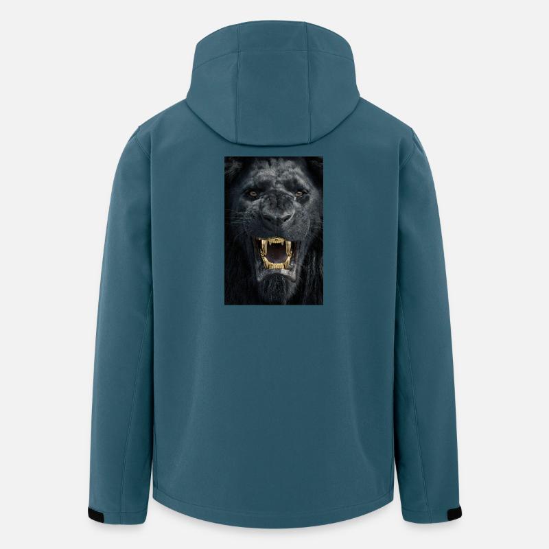 Beast Gold Grin - Recycelte Männer Softshell-Jacke von Stanley/Stella - Dunkles Petrol