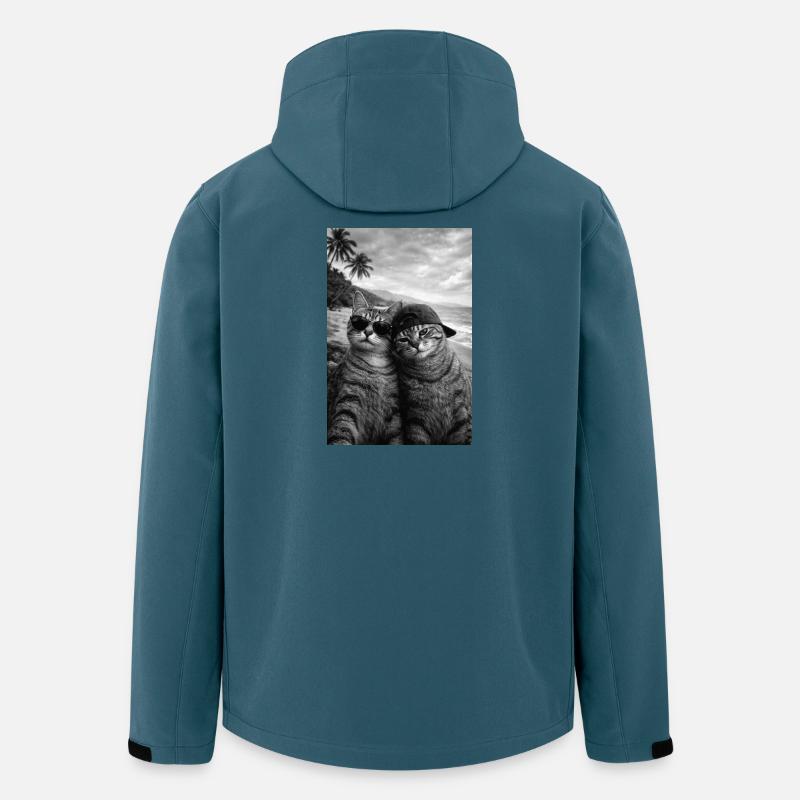 Lunettes de soleil Cat Beach Duo - Veste softshell homme en polyester recyclé Stanley/Stella - bleu pétrole foncé
