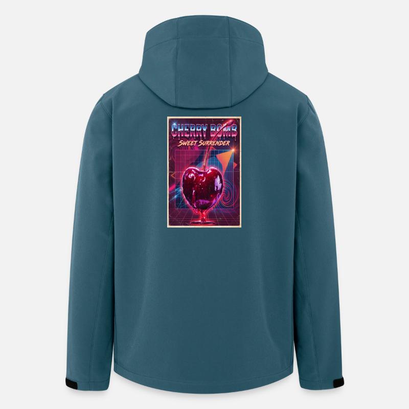 Cherry Bomb Neon Retro Surrender - Recycelte Männer Softshell-Jacke von Stanley/Stella - Dunkles Petrol