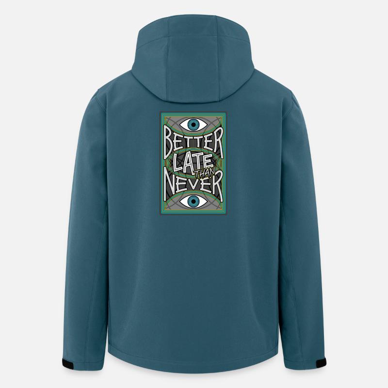 BetterLateThanNever_Original - Veste softshell homme en polyester recyclé Stanley/Stella - bleu pétrole foncé