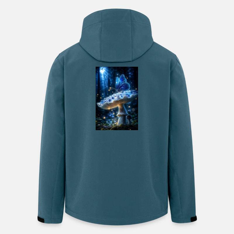 Bioluminescent Forest Butterfly - Men’s Recycled Softshell Jacket by Stanley/Stella - stargazer