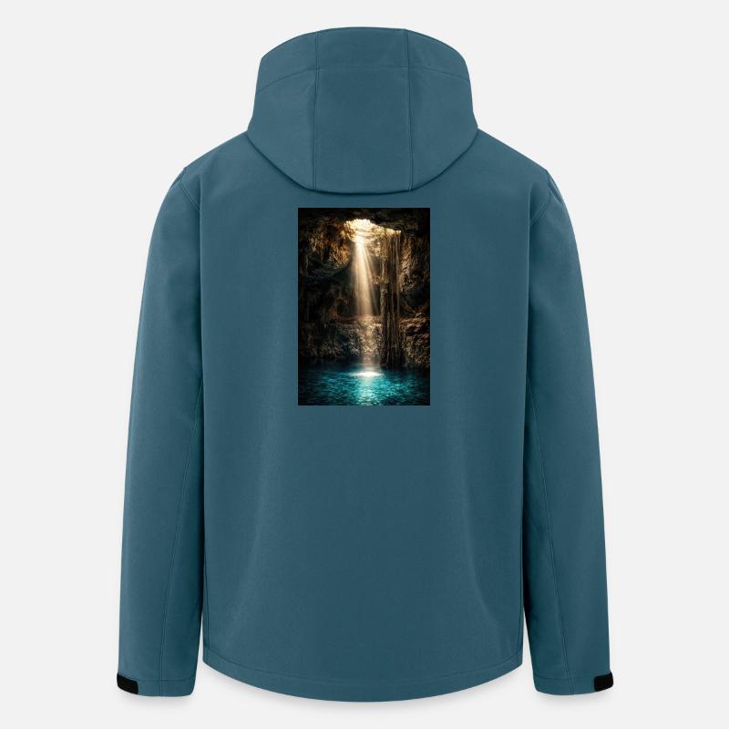 Cave Beams and Azure Pool - Men’s Recycled Softshell Jacket by Stanley/Stella - stargazer