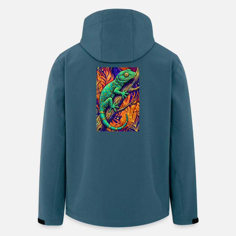 Gecko - Veste softshell homme en polyester recyclé Stanley/Stella - bleu pétrole foncé