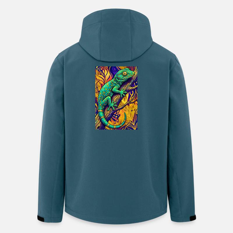 Gecko - Veste softshell homme en polyester recyclé Stanley/Stella - bleu pétrole foncé