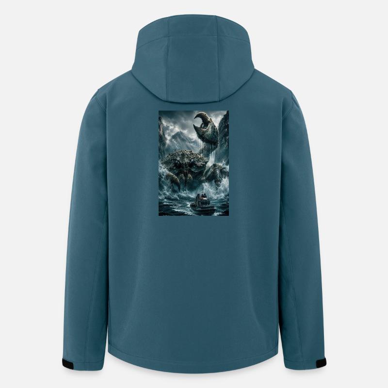 Blocage du Kraken gelé - Veste softshell homme en polyester recyclé Stanley/Stella - bleu pétrole foncé