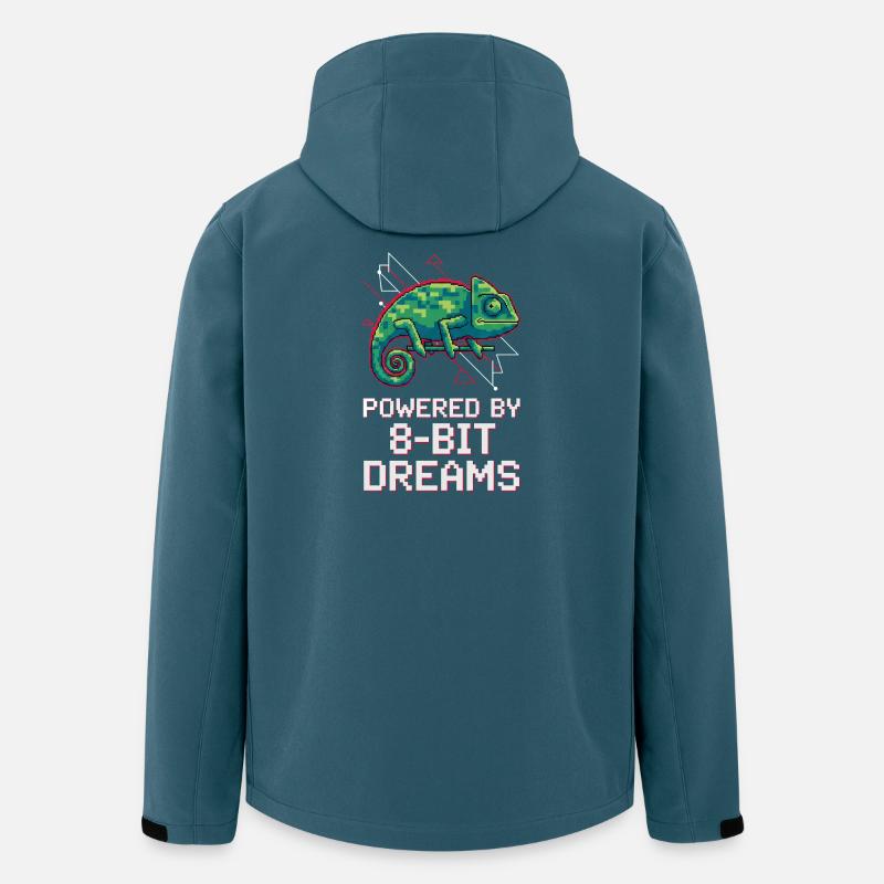 Powered 8-Bit Dreams – Pixel Chameleon - Men’s Recycled Softshell Jacket by Stanley/Stella - stargazer