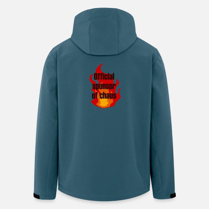 Lustige Inschrift - Recycelte Männer Softshell-Jacke von Stanley/Stella - Dunkles Petrol