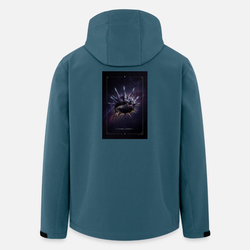 Kosmischer Kronennebelring - Recycelte Männer Softshell-Jacke von Stanley/Stella - Dunkles Petrol