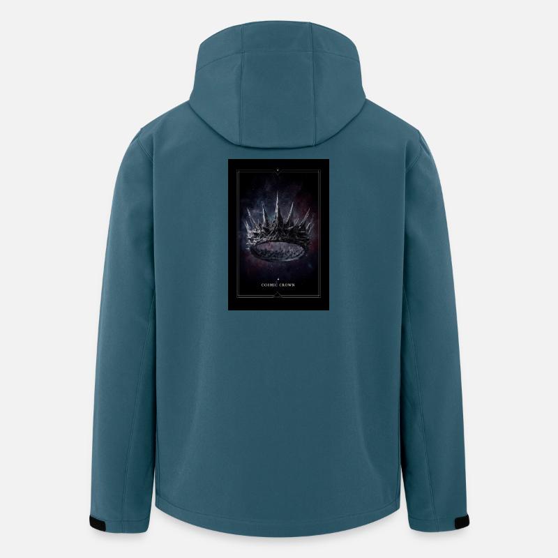 Kosmische Krone: Stachelnebel - Recycelte Männer Softshell-Jacke von Stanley/Stella - Dunkles Petrol