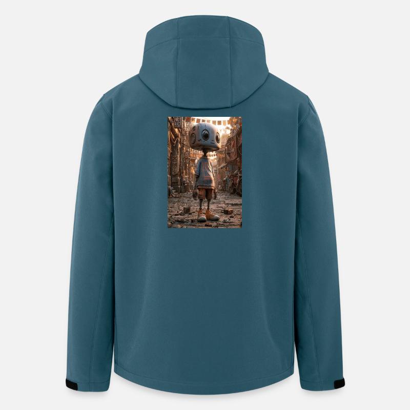 Rusty Robot in Neon Bazaar - Men’s Recycled Softshell Jacket by Stanley/Stella - stargazer