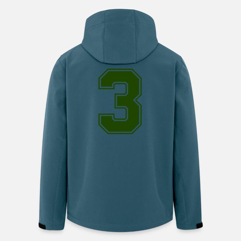 3 - Recycelte Männer Softshell-Jacke von Stanley/Stella - Dunkles Petrol
