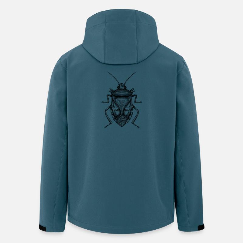 Wanze - Recycelte Männer Softshell-Jacke von Stanley/Stella - Dunkles Petrol