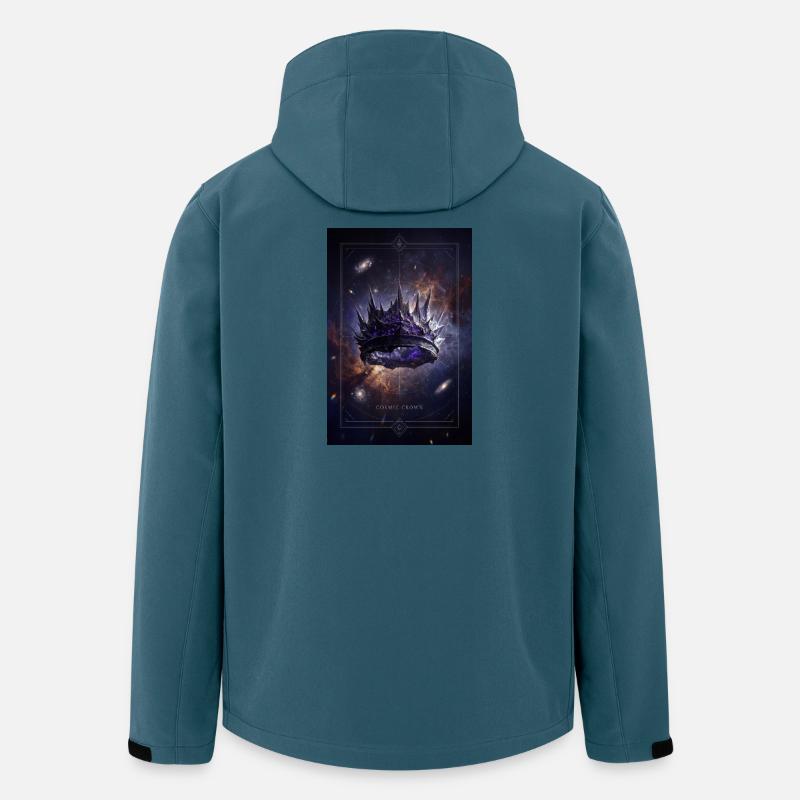 Kosmische Krone - Recycelte Männer Softshell-Jacke von Stanley/Stella - Dunkles Petrol