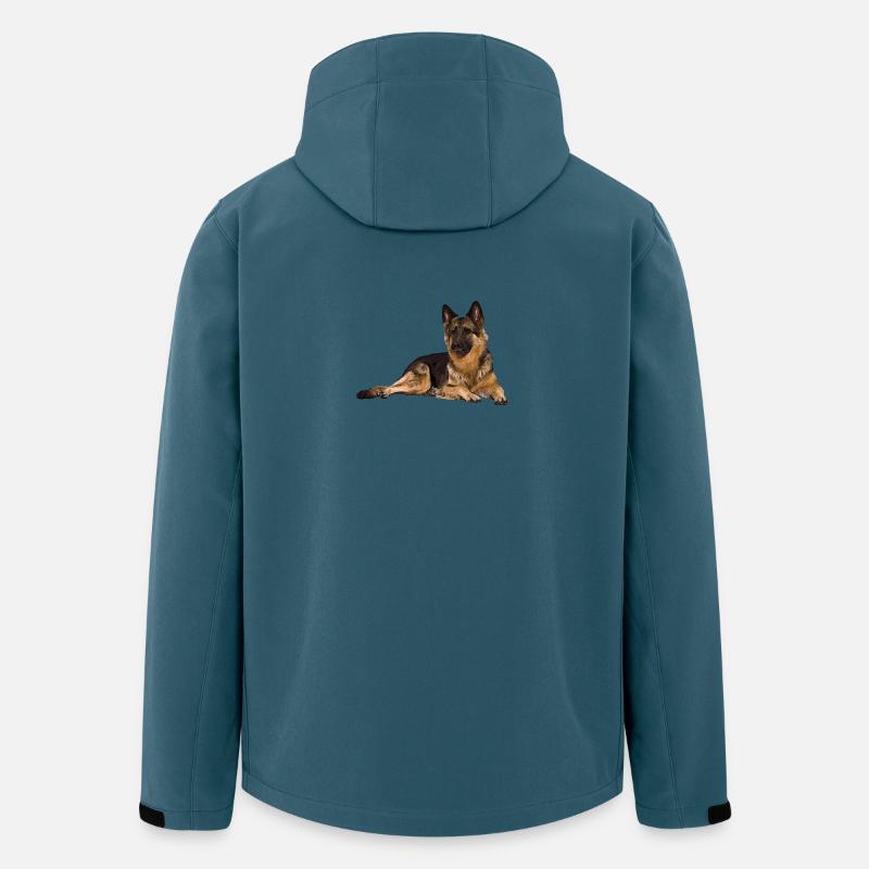 Deutscher Schäferhund - Recycelte Männer Softshell-Jacke von Stanley/Stella - Dunkles Petrol