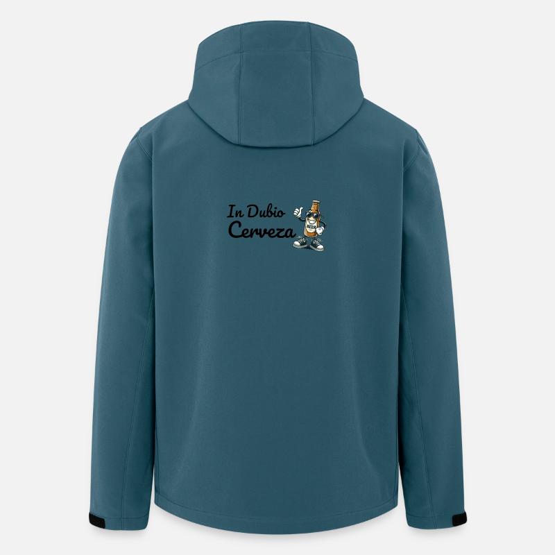 Humorvolles Bier-Design mit Charakter - Recycelte Männer Softshell-Jacke von Stanley/Stella - Dunkles Petrol