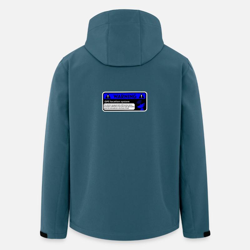Alerte GPS et localisation véhicule - Veste softshell homme en polyester recyclé Stanley/Stella - bleu pétrole foncé