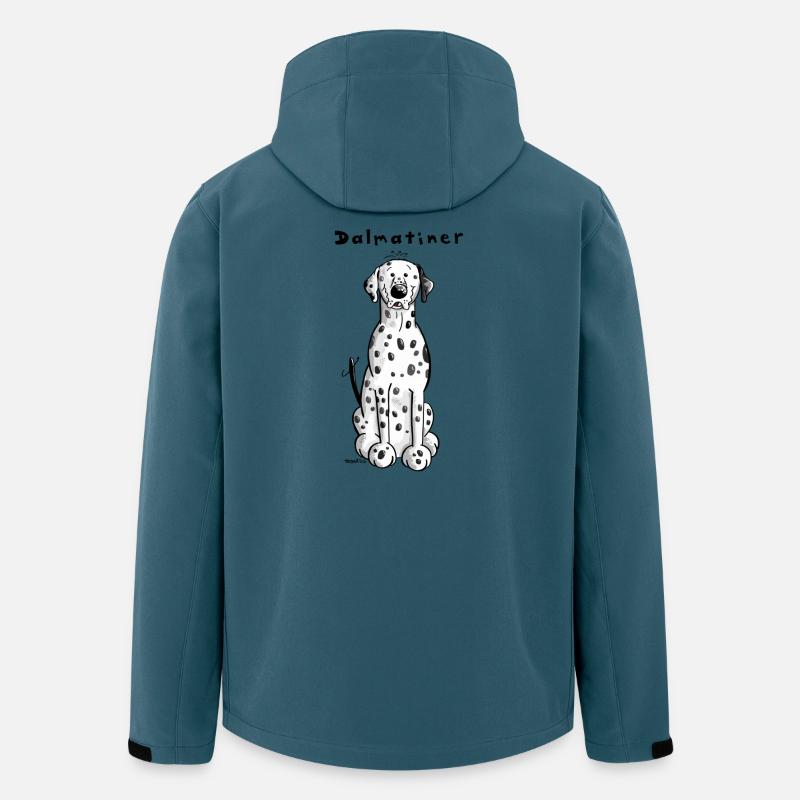 Knuffiger Dalmatiner - Recycelte Männer Softshell-Jacke von Stanley/Stella - Dunkles Petrol