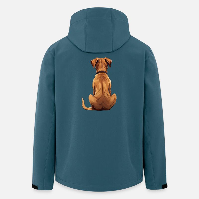 Rhodesian Ridgeback - Recycelte Männer Softshell-Jacke von Stanley/Stella - Dunkles Petrol