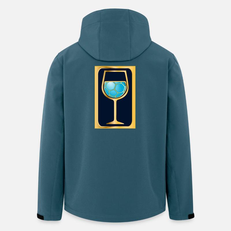Handball Wein - Recycelte Männer Softshell-Jacke von Stanley/Stella - Dunkles Petrol