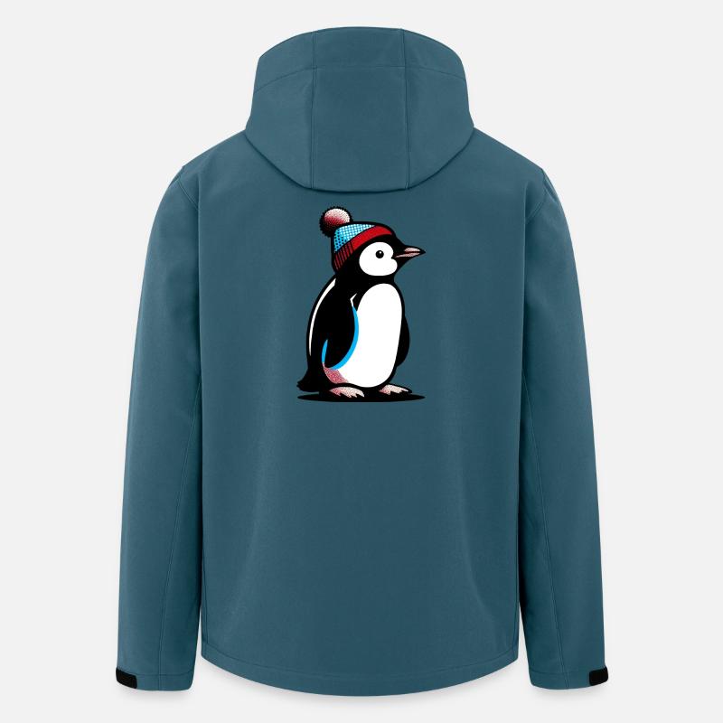 Pinguin - Recycelte Männer Softshell-Jacke von Stanley/Stella - Dunkles Petrol