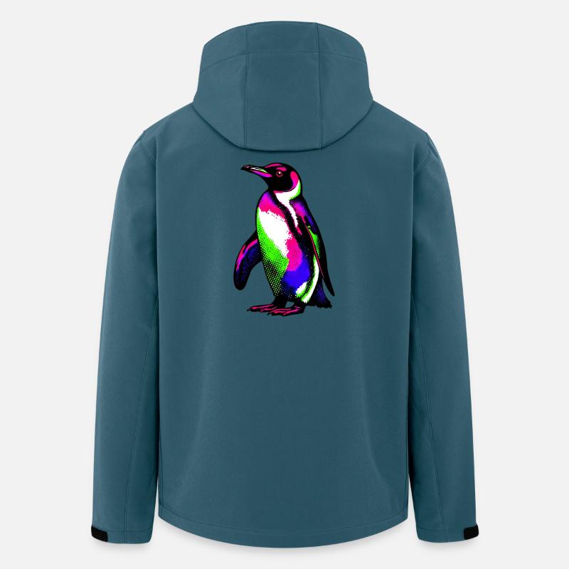 Pinguin - Recycelte Männer Softshell-Jacke von Stanley/Stella - Dunkles Petrol