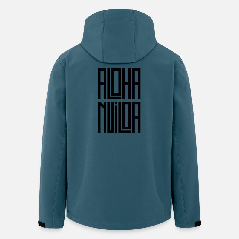 Aloha Nui Loa - Hawaiianischer Spruch - Typografie - Recycelte Männer Softshell-Jacke von Stanley/Stella - Dunkles Petrol