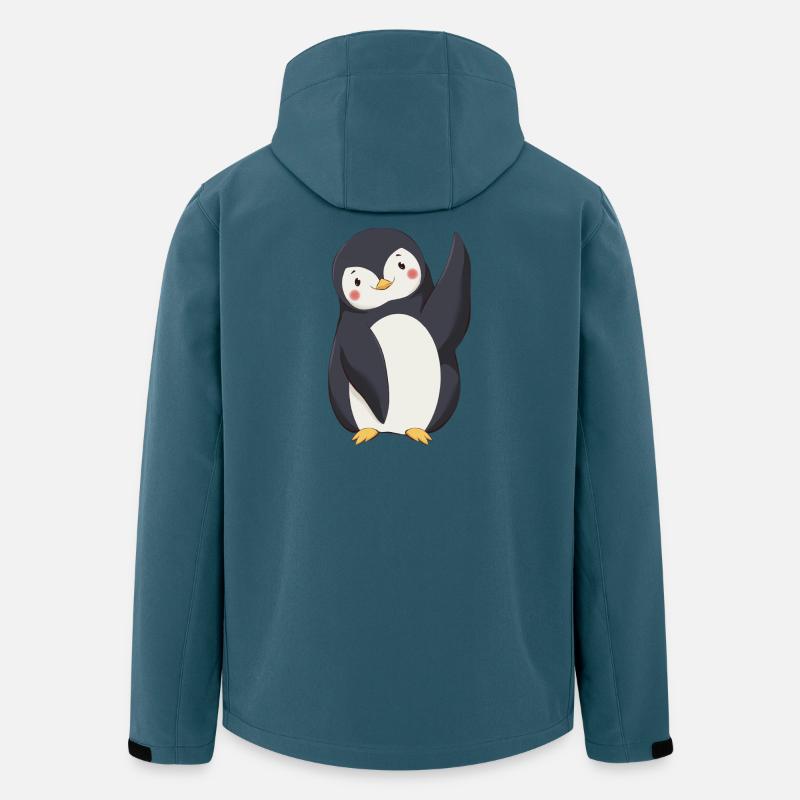 Pinguin - Recycelte Männer Softshell-Jacke von Stanley/Stella - Dunkles Petrol