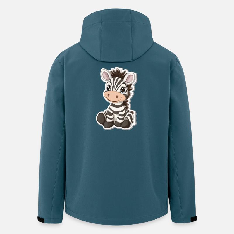 Zebra - Recycelte Männer Softshell-Jacke von Stanley/Stella - Dunkles Petrol