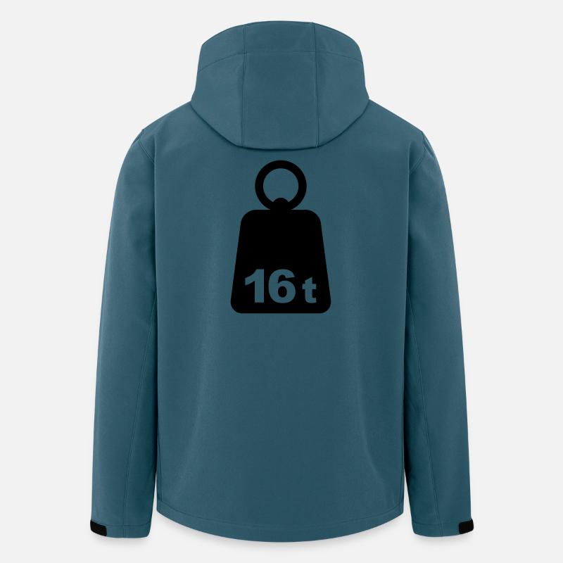 Sixteen Tons 16t - Recycelte Männer Softshell-Jacke von Stanley/Stella - Dunkles Petrol