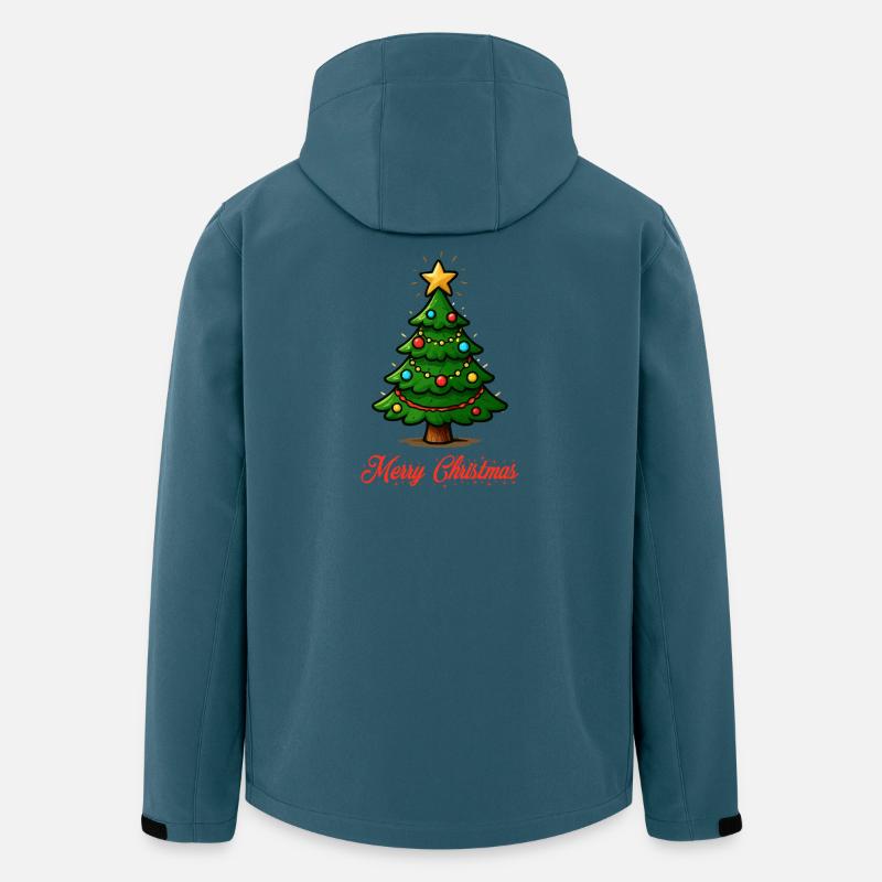 Weihnachtsbaum Sternenglanz - Recycelte Männer Softshell-Jacke von Stanley/Stella - Dunkles Petrol