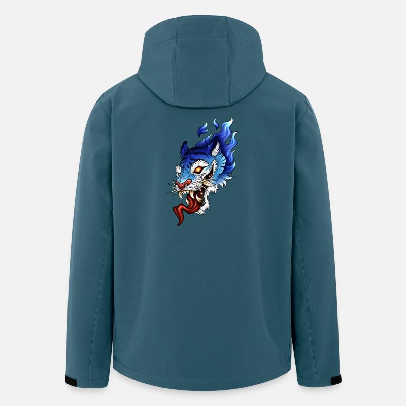 OniTiger - Recycelte Männer Softshell-Jacke von Stanley/Stella - Dunkles Petrol