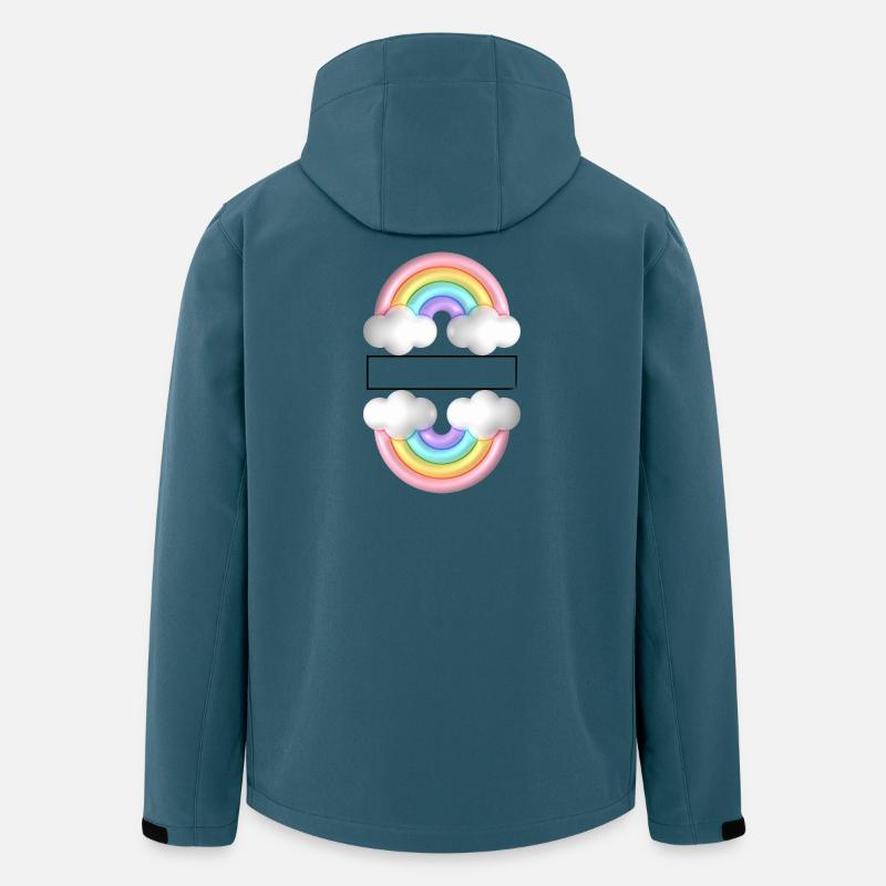 Regenbogen - Recycelte Männer Softshell-Jacke von Stanley/Stella - Dunkles Petrol
