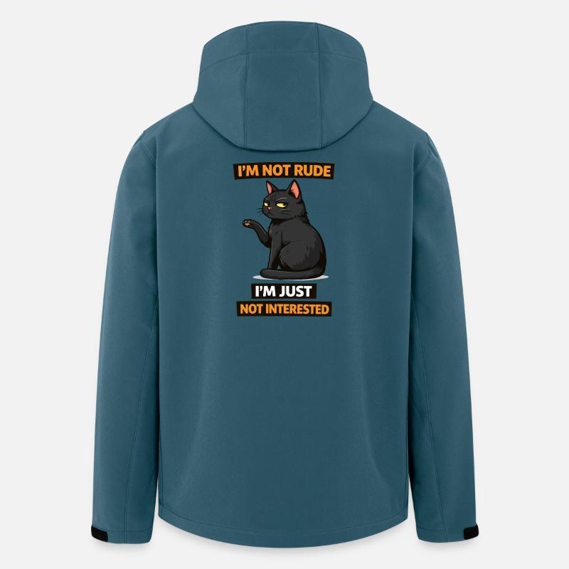Nicht interessierte Katzen-Einstellung - Recycelte Männer Softshell-Jacke von Stanley/Stella - Dunkles Petrol