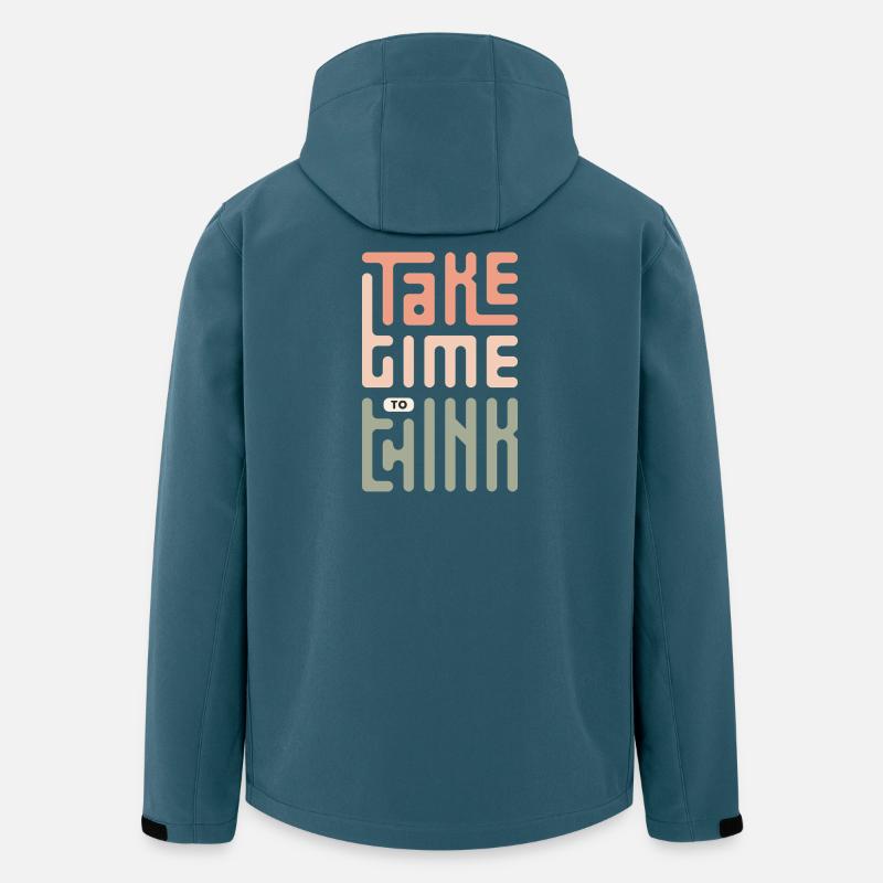 Take Time To Think - Men’s Recycled Softshell Jacket by Stanley/Stella - stargazer