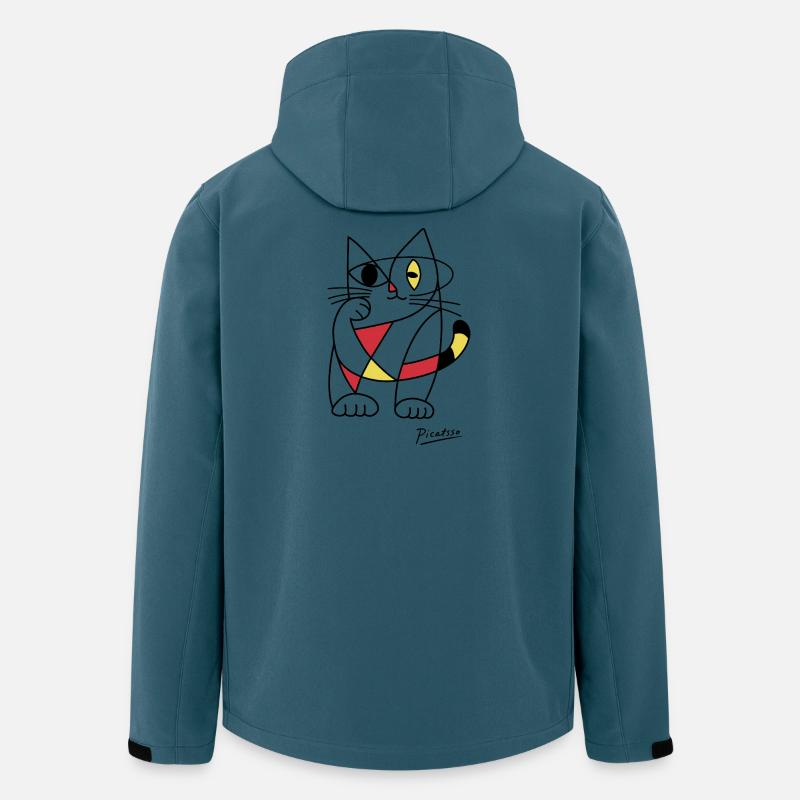 Picatsso - Veste softshell homme en polyester recyclé Stanley/Stella - bleu pétrole foncé