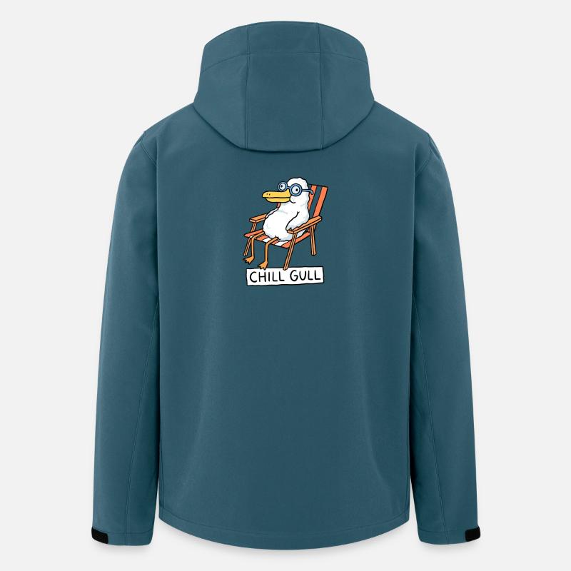 Chill Gull Lounge - Recycelte Männer Softshell-Jacke von Stanley/Stella - Dunkles Petrol