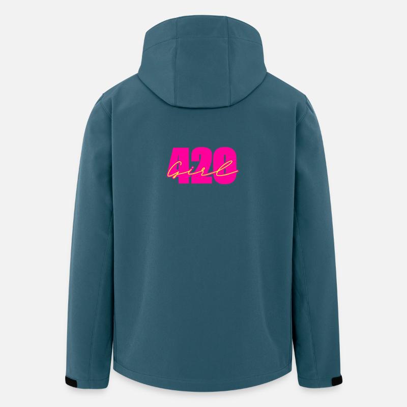 420girls - Recycelte Männer Softshell-Jacke von Stanley/Stella - Dunkles Petrol