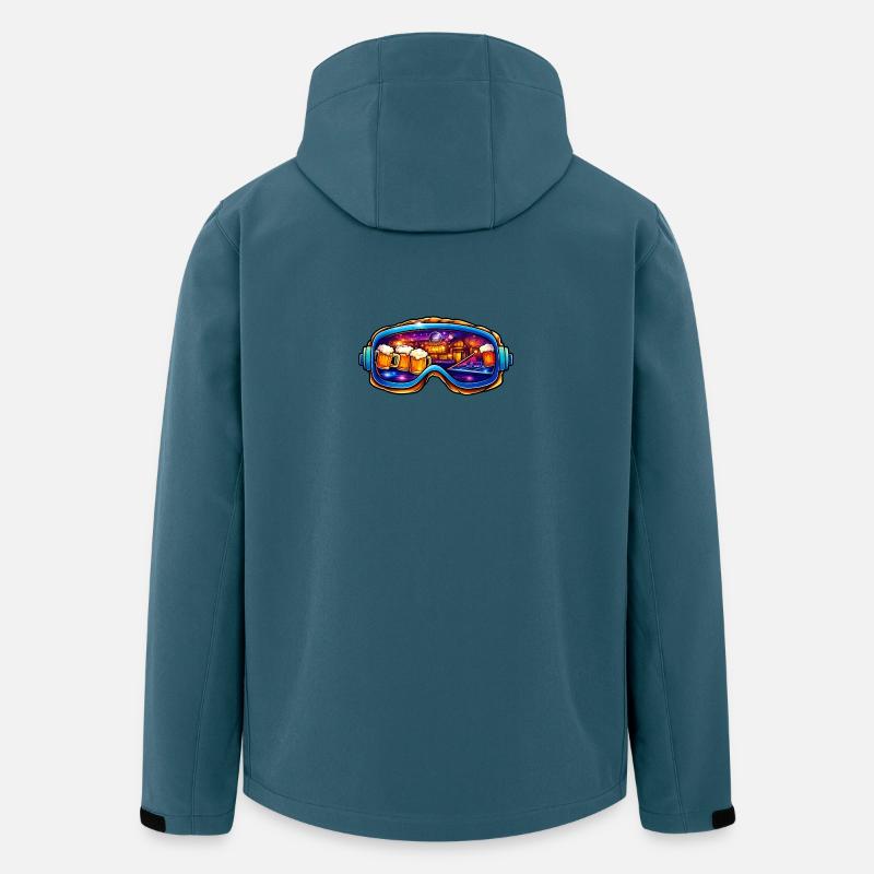 Bierfest Neon Goggles - Recycelte Männer Softshell-Jacke von Stanley/Stella - Dunkles Petrol