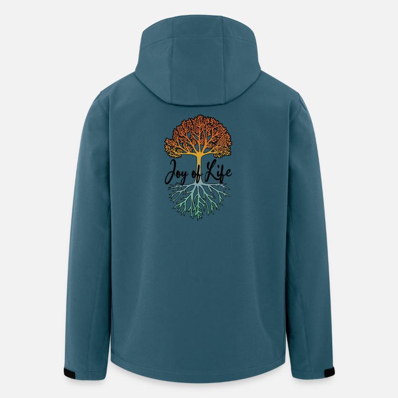Joy of Life - Recycelte Männer Softshell-Jacke von Stanley/Stella - Dunkles Petrol