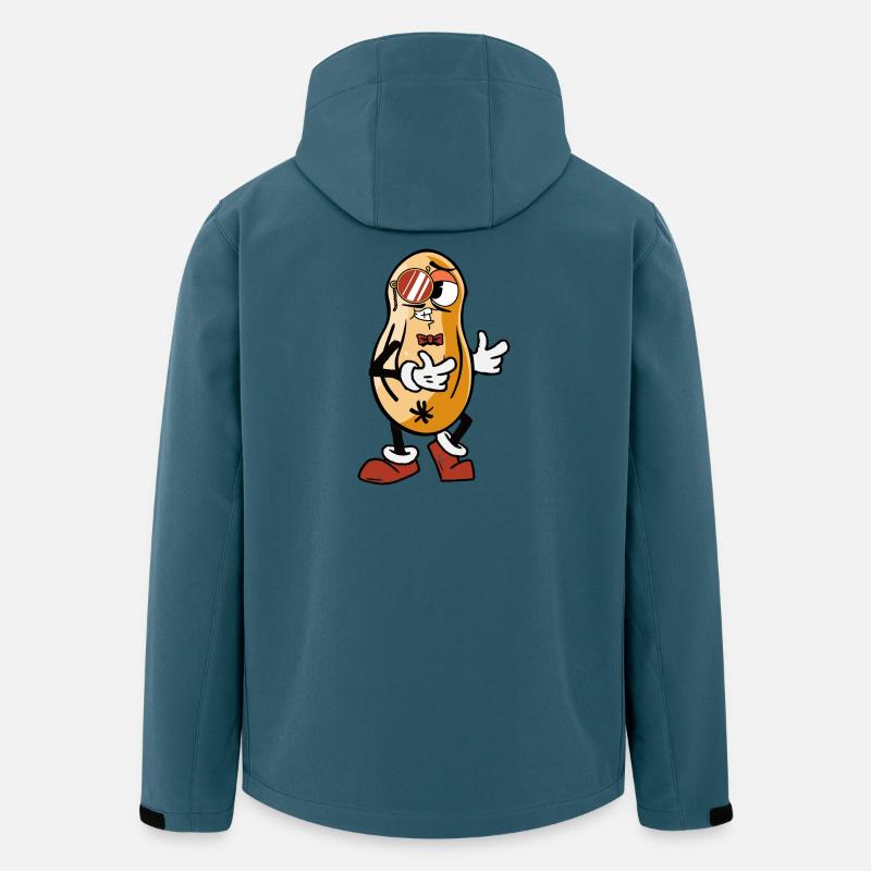 Coole Erdnuss - Recycelte Männer Softshell-Jacke von Stanley/Stella - Dunkles Petrol