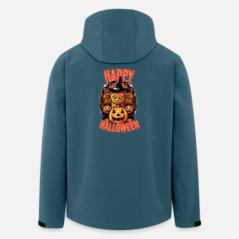Spooky Cat Halloween Charm - Men’s Recycled Softshell Jacket by Stanley/Stella - stargazer