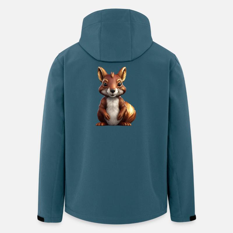 Eichhörnchen - Recycelte Männer Softshell-Jacke von Stanley/Stella - Dunkles Petrol