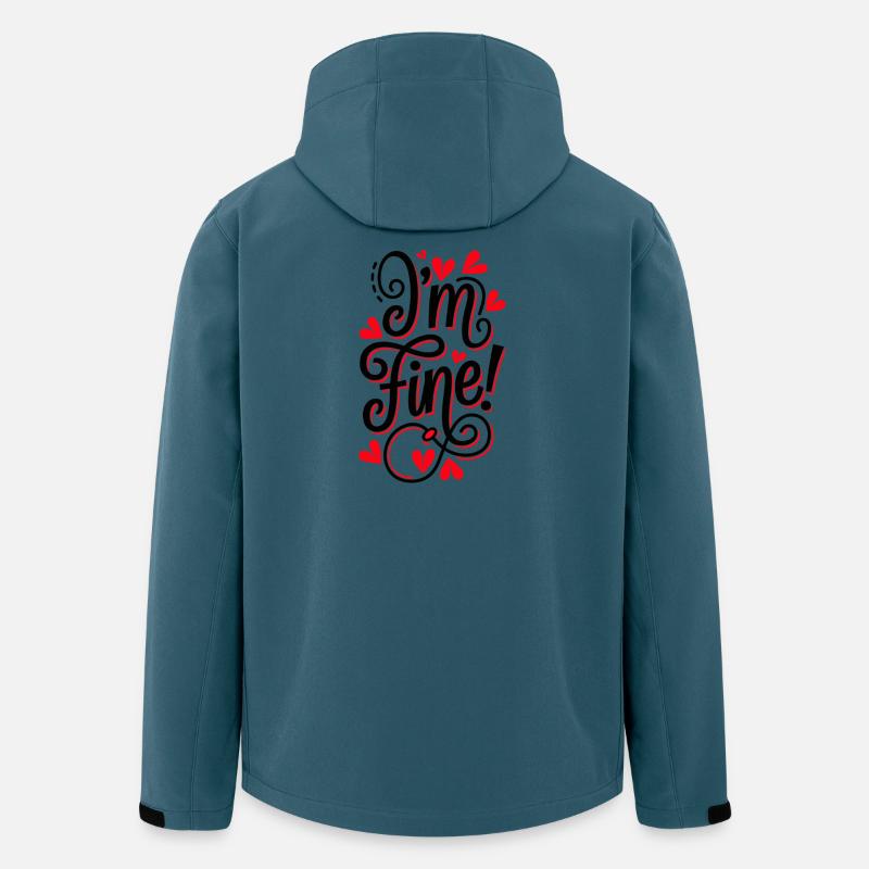 Im Fine - Recycelte Männer Softshell-Jacke von Stanley/Stella - Dunkles Petrol