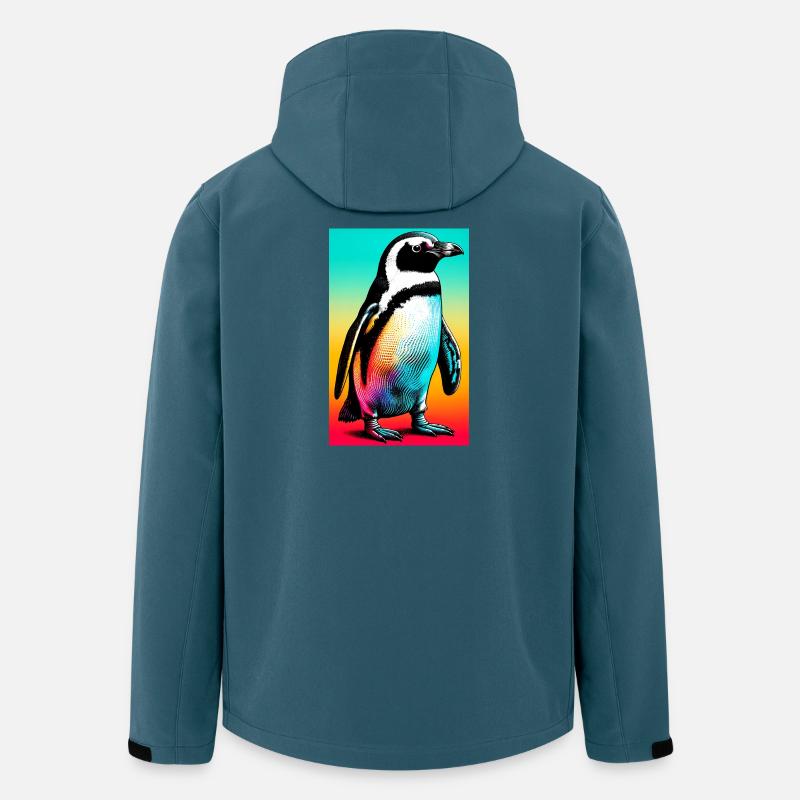 Pinguin - Recycelte Männer Softshell-Jacke von Stanley/Stella - Dunkles Petrol