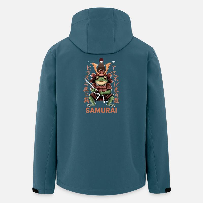 Samurai Frog Warrior Illustration with - Men’s Recycled Softshell Jacket by Stanley/Stella - stargazer