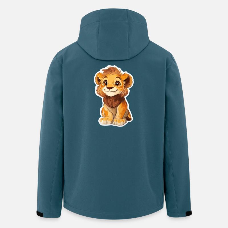 Löwe - Recycelte Männer Softshell-Jacke von Stanley/Stella - Dunkles Petrol