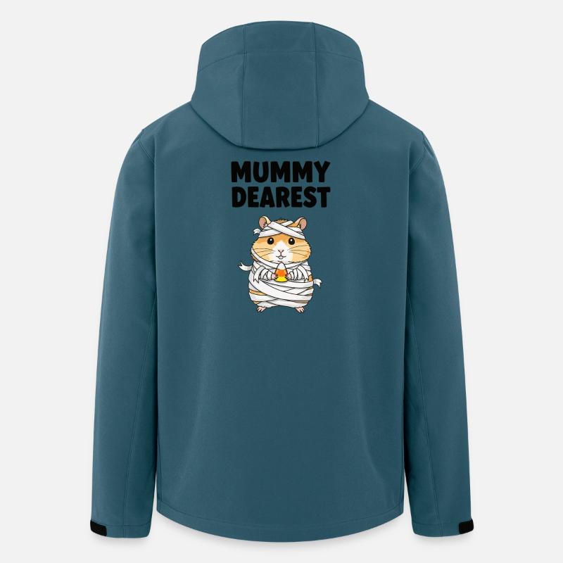 Mama liebster Hamster mit Zuckermais - Recycelte Männer Softshell-Jacke von Stanley/Stella - Dunkles Petrol