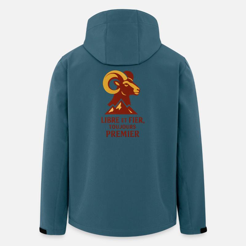 Widder Sternzeichen - Astrologie - Recycelte Männer Softshell-Jacke von Stanley/Stella - Dunkles Petrol